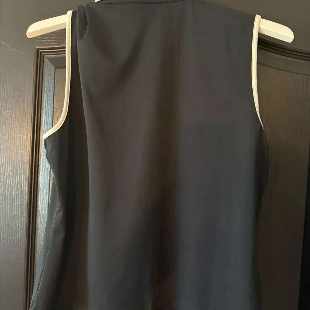 Last chance ⛳️Fore All Golfers make better lovers Black Sleeveless Polo Size L - Picture 3 of 3